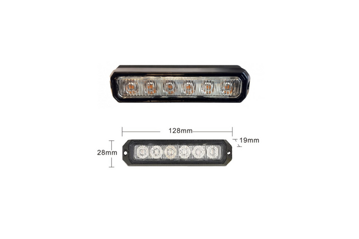 KAMAR LW0032-ALR-1 LED-varsellampe, 3 blinkende moduser