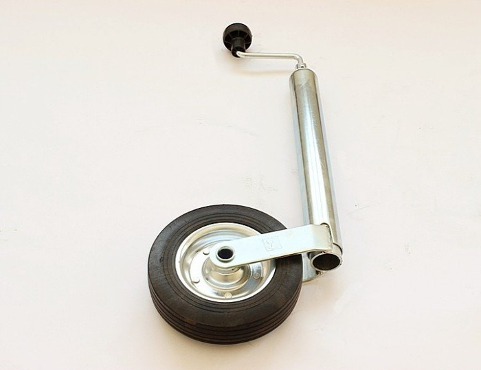 Støttehjul med støpejernsklemme WINTERHOFF ST48-200VB+KLE48-G 150kg 48mm 505-725mm