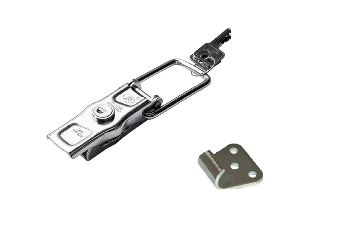 Sidekobling med STEELPRESS ZB-13A+Z-11A feste, komplett tilhengerlås med nøkkel