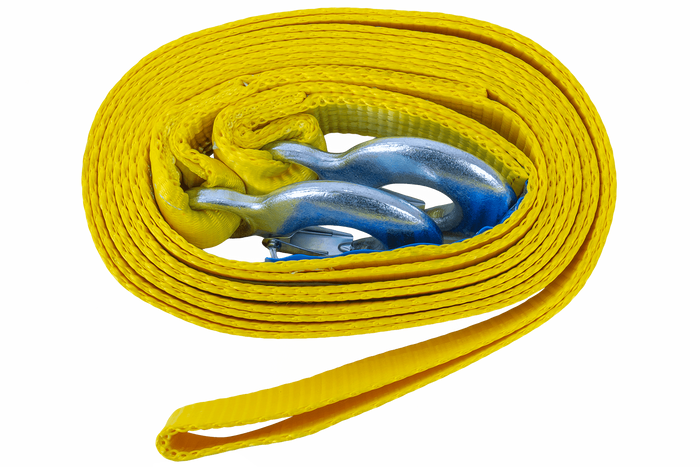 Slepetau med kroker UNITRAILER slepestropp 5m/50mm/6t gul