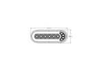 TruckLED L1873 LED baklykt 4 funksjoner universal