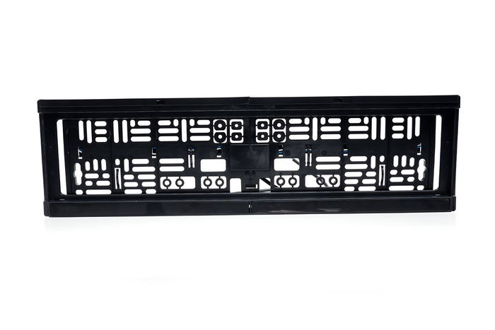 Nummerskiltramme med LED-belysning WAŚ W253 2100 12/24V kabel 2m