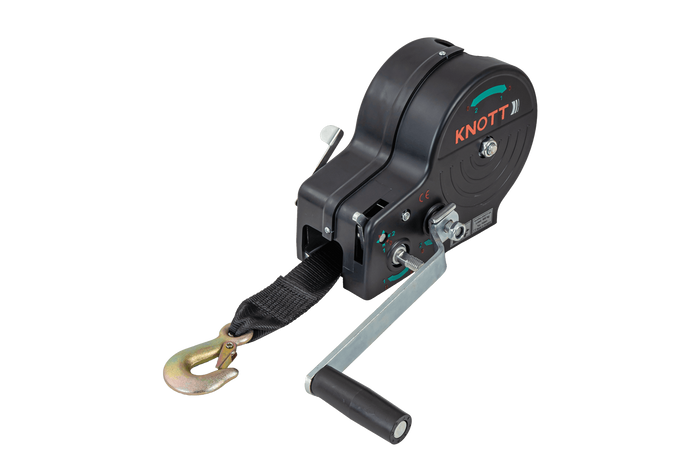 Manuell vinsj for tilhenger KNOTT 6X0017.311 900kg med belte