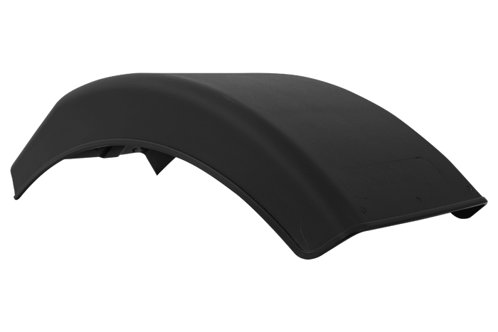 Sett med to halvskjermer til DOMAR DR1012201+DR1012202 tilhenger, hjulkasse 384/200 mm venstre+høyre