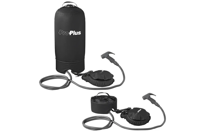 Bærbar reisedusj ProPlus 770407 mobil dusj med fotpumpe 11 l