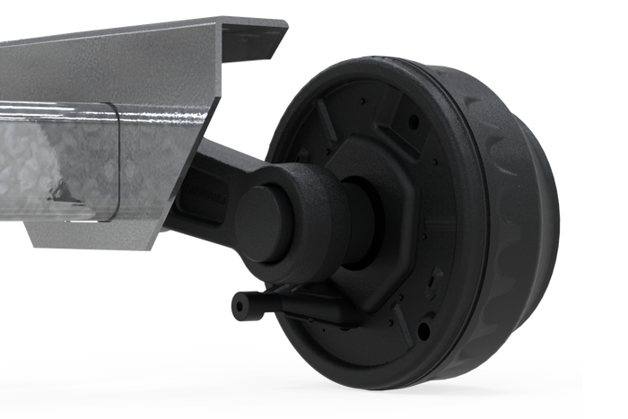 KNOTT VGB15 bremseaksel for tilhenger / bergingsbil 1500kg 1850mm 2300mm 5x112