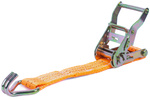 Sett med fire UNITRAILER 6m/35mm/2t oransje transportbelter med strammer