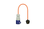Adapter med UK-plugg og CEE-kontakt 16A ProPlus 373522 40 cm kabel