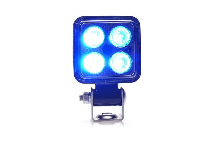 WAŚ 2243 W267 LED-sikkerhetslampe, blå varsellampe