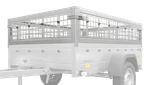 Nettingsider for UNITRAILER GARDEN TRAILER 201 KIPP tilhenger
