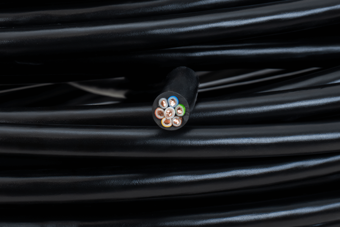 TEXSIM YLY-S 7x1 syv-leder elektrisk kabel - 1m