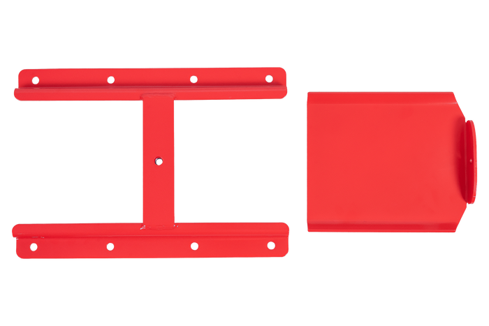 Rød kornrenne UNITRAILER-renne for landbrukstilhengere 250x355mm