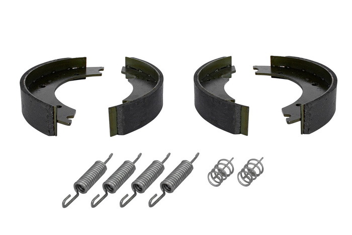 Bremsesko for KNOTT 250x40 aksler med et sett UNITRAILER fjærer