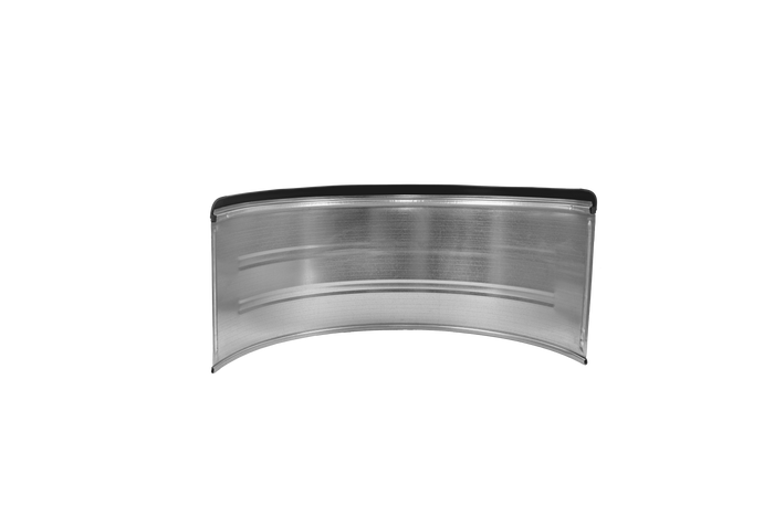 Dobbelskjerm for tilhenger 15-16" DOMAR DK7115 hjulbue 880/400mm metall med gummikant