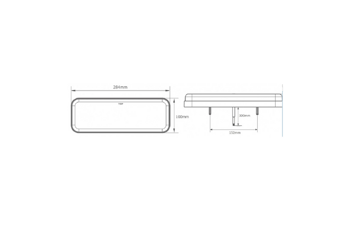 TruckLED L1871 LED NEON DYNAMIC baklykt 6 funksjoner venstre