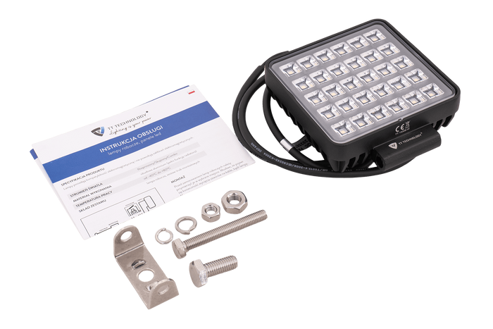 LED-arbeidslampereflektor TT TECHNOLOGY TT.13308-W 30xLED 2400lm med bryter