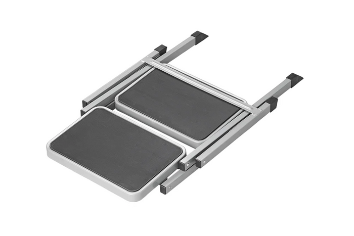 ProPlus 360823V01 Sammenleggbar campingtrapp To-trinns trappetrinn 150 kg