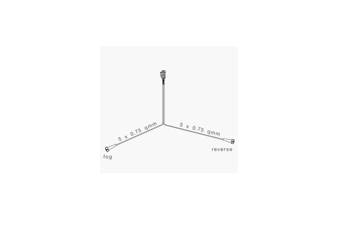 ASPÖCK elektrisk installasjon, tilhengerledningsnett, 5m, 13-pinners plugg, 2x 5-pinners bajonetter