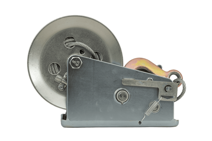 KNOTT 6X0017.008 manuell vinsj for 900 kg tilhenger med ståltau