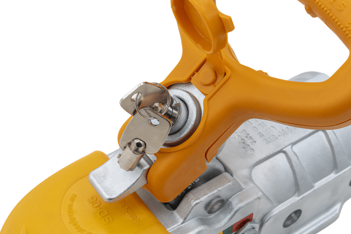 STEELPRESS BC-3500E-00-02+SD kulekobling for en 3500 kg tilhenger med et 60,5 mm støpejernsrørstrekk