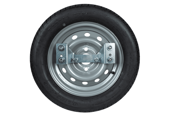Reservehjul for tilhenger med brakett DEKK LINGLONG 155/70 R13 75N FELG UNITRAILER 4Jx13"H2 4x100 ET:30