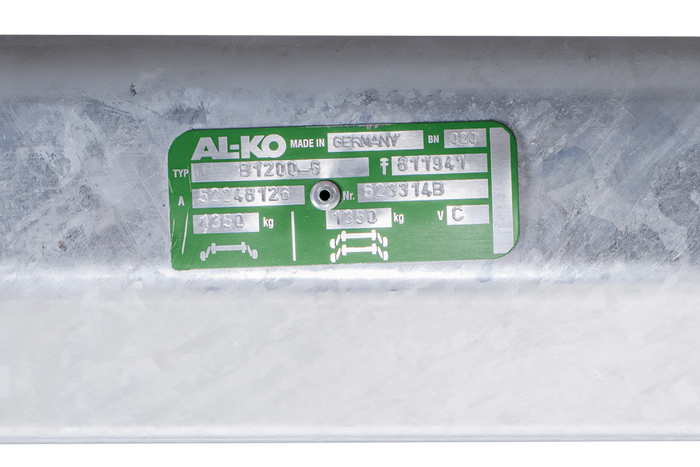 AL-KO COMPACT bremseaksel for tilhenger / bergingsbil 1350kg 800mm 1250mm 5x112