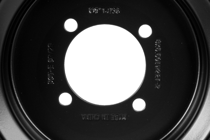UNITRAILER stålfelg svart 5.5Ix8"H2 4x88 ET:-2