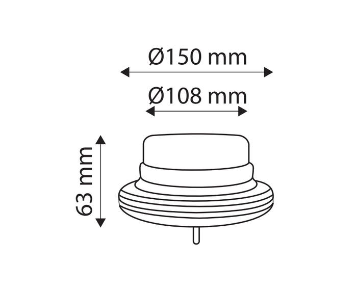 TT Technology UFO TT.412 LED-blits varsellampe med skrue