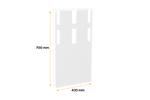 DOMAR DK5120 skvettskjerm for tilhengere og semitrailere 430 × 700 mm