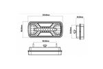 KAMAR X-SPIDER L2430 baklykt bajonett 5PIN 6 funksjoner venstre