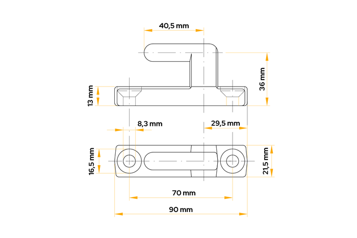 WINTERHOFF BSCHG 40-A tilhengerhengselholder
