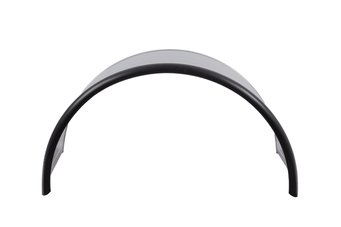 Dobbelskjerm for tilhenger 17,5-19,5" DOMAR DK7140 hjulbue 1000/500 mm metall med gummikant