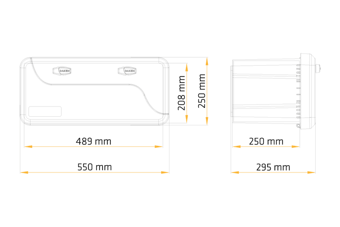 DAKEN 82202 BLACKIT verktøykasse 550x250x295mm 23l