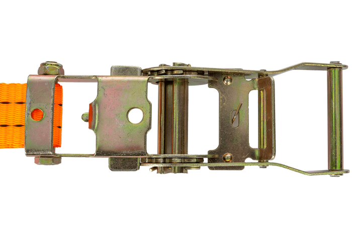 Sett med fire UNITRAILER 2m/35mm/2t oransje transportbelter med strammer