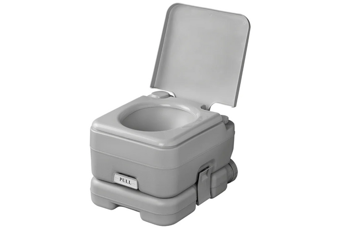 ProPlus 370415CR Bærbart campingtoalett grått 10L/10L