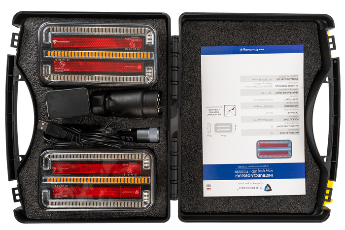 TT-teknologi TT.12028B LED-baklys 3 funksjoner venstre + høyre, trådløs, magnetisk