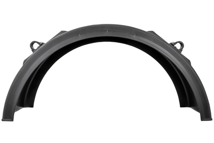 Skvettskjerm for tilhenger 19,5-22,5" DOMAR DK2975 hjulbue 1250/430 mm med monteringsbraketter