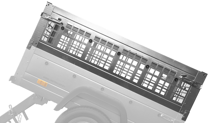 Nettingsider for UNITRAILER GARDEN TRAILER 150 KIPP tilhenger