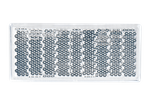 Hvite refleks 76x34 mm med selvklebende tape