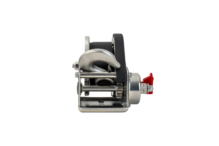 Vinsj, håndvinsj for AL-KO trekkbilhenger 450kg med 6m belte, brems og automatisk avvikling