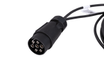 MANTES elektrisk installasjonskabel for tilhenger 4m 7PIN-plugg 6.3-kontakter