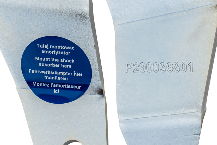 KNOTT P290037701 støtdemperfeste for VGB8-18 A-36 bremseaksler