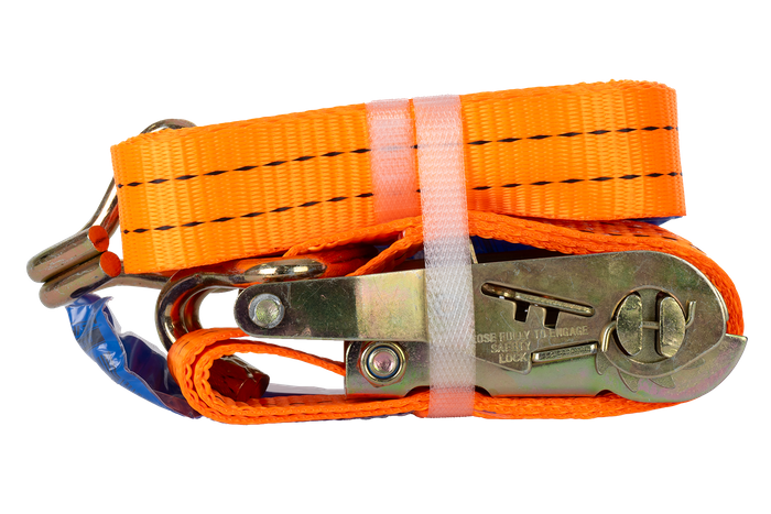 UNITRAILER 3m/35mm/2t oransje transportbånd med strammer