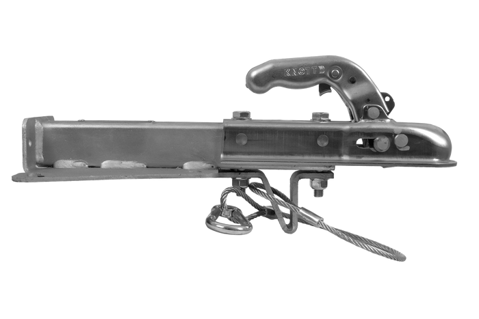 KNOTT KQ14-A+KZE7.5 kulekobling for 750 kg tilhenger med V-formet trekkstang