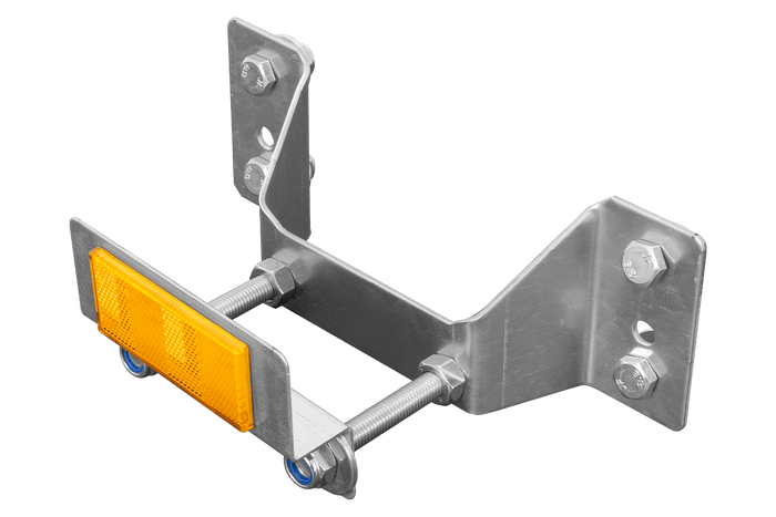 UNITRAILER HAGEHENGER KIPP reservehjulsfeste med reflektor