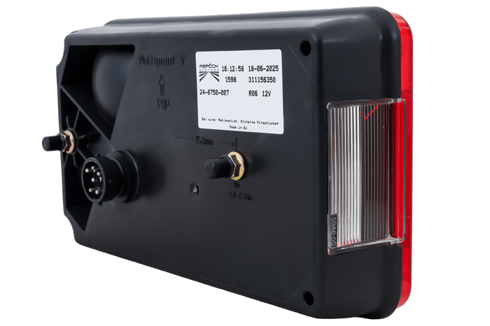 ASPÖCK Multipoint V baklykt, 7 funksjoner, høyre