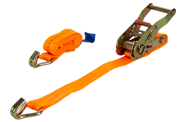 UNITRAILER 2m/25mm/1t oransje transportbånd med strammer