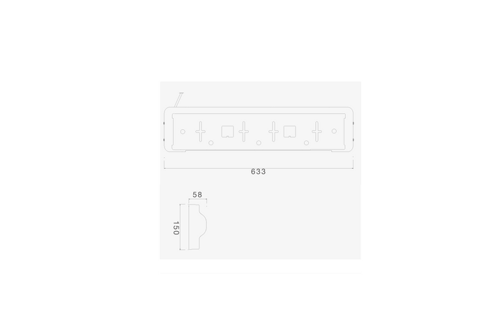 Nummerskiltramme med LED-belysning ASPOCK 12/24V-kabel 0,8m