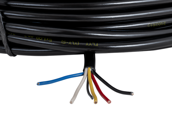 Elektrisk kabel HYBSZ YLY-S 5x1 femleder - 1m