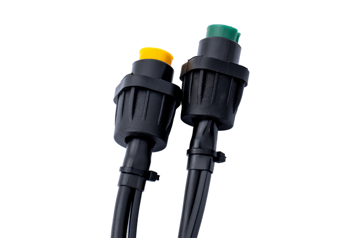 MANTES elektrisk installasjon, tilhenger trekkvogn sele, 8 m, 13-PIN støpsel, 2x 5-PIN bajonetter